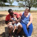 Manny, AB, and Lauren
