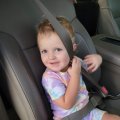 Shes strapped in.